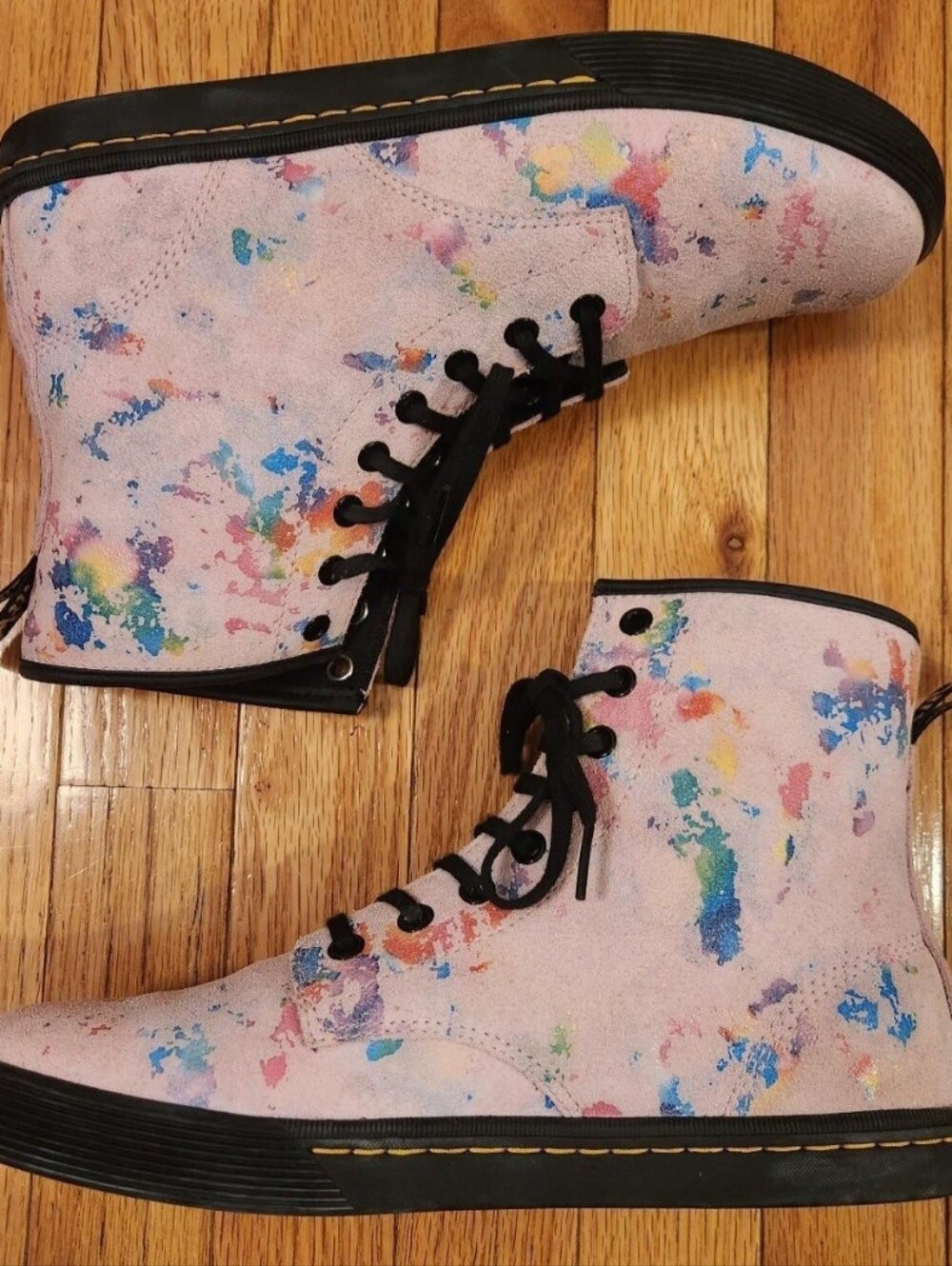 Doc Marten Pink Confetti 6 Never Worn NIB - Picture 2 of 2